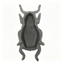 PAq Chausse-pied multifonctionnel en fonte peinte, motif scarabée vintage, statue d'insecte, décoration pour entrée de maison et jardin