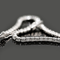 Redleaf Bijoux 925 Argent Blanc Gems Bracelet Top Qualité Femmes Moissanite Bracelet