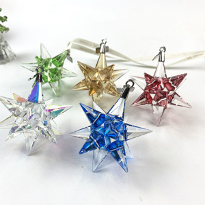 Adorno Navideño de Cristal en Forma de Estrella 3D - Product Image 3