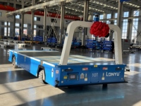 Robot de manutention industrielle intelligent OEM, AGV à navigation magnétique, 60 tonnes, avec évitement d'obstacles par laser