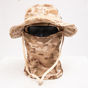 Venta al por mayor Boonie sombrero de pesca al aire libre senderismo Camping pesca máscara de esquí pasamontañas con Safari sombreros hombres - Product Image 4