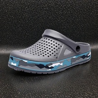 Vente en gros de sandales d'été camouflage et mules Eva Garden unisexes, chaussures classiques antidérapantes pour hommes, sandales d'extérieur tendance pour femmes