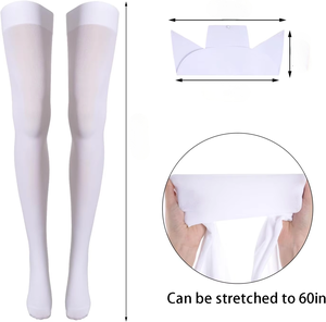 Women's <strong>Nurse</strong> 3pcs Set with White Short Sleeve Lab Coat &amp; Scrubs Woven Fabric White Dress <strong>Outfit</strong> - Product Image 4