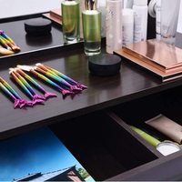 Miroir de maquillage avec lumière, ensemble de coiffeuse de maquillage