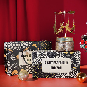 Bougie d'aromathérapie moderne de luxe, créative, en cire de soja, parfumée, avec un décor de carrousel, senteurs bois de santal et rose, pour une ambiance luxueuse. - Product Image 4