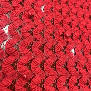 Tissu en dentelle florale 3D personnalisé, 100% <span class=keywords><strong>polyester</strong></span>, 150 cm, extensible et écologique, pour vêtements féminins et pour filles - Product Image 2