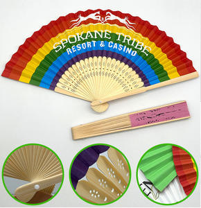 Abanicos Plegables Personalizados de Tela y Bambú, Abanicos Artesanales Personalizados para Publicidad, Eventos y Regalos - Product Image 5