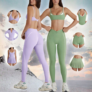 Leggings Deportivos de Cintura Alta para Mujer, Transpirables, que Absorben el Sudor, con Cordón Ajustable en la Parte Delantera, para Todas las Temporadas - Product Image 3