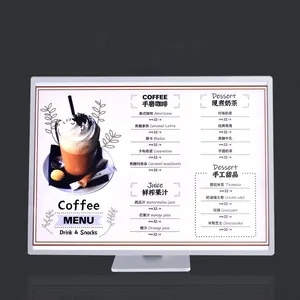 Panneau d'affichage de menu Led panneau de menu vente en gros panneau de menu led restaurant