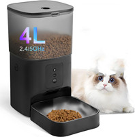 Distributeur automatique de nourriture pour animaux de compagnie programmable pour 8 repas, distributeur de nourriture pour chats avec enregistreur vocal intégré, machine de distribution de nourriture sèche à l'heure fixée pour chiens