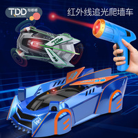 Voiture de course télécommandée à induction laser infrarouge pour petits garçons, voiture en métal télécommandée pour enfants, grimpe aux murs, cadeau d'anniversaire parfait