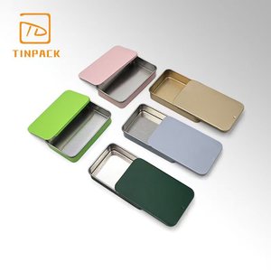 Caja de Hojalata Rectangular Portátil Personalizada con Tapa Deslizante para Dulces, Mentas y Pequeños Regalos, <span class=keywords><strong>Precio</strong></span> al por Mayor - Product Image 2