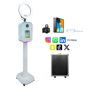 Nuevo Fotomatón Metálico para Bodas y Fiestas 2026, Fotomatón para iPad con Impresión Instantánea, Kiosco de Selfies con Aplicación/Control Remoto - Product Image 6