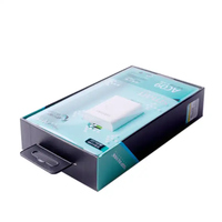 Emballage en carton rigide avec logo personnalisé, laminage mat et gaufrage pour les boîtes de chargeurs de voiture et de câbles USB, fermeture magnétique