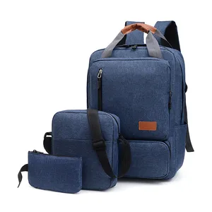 Mode grande capacité 3 en 1 étanche homme affaires ordinateur sacs à dos voyage ordinateur portable sac à dos sac d'école