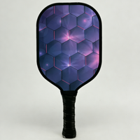 Raqueta de Pickleball P&P Pro-Edition de Carbono Toray T700 con Núcleo de Panal de Abeja de 13 mm, Ligera, con Empuñadura Antideslizante y Amortiguación, para Deportes al Aire Libre