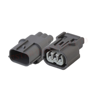 Faisceau de câbles d'éclairage principal Connecteurs à 3 broches Adaptateur de prise Bornes et joints automobiles étanches avec boîtier en nylon/PC/ABS