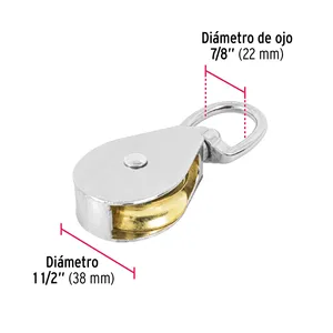 Master avec 72 unités Poulie métallique pour grande roue de 1-1/2 ', FIERO - Product Image 3