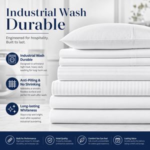 <span class=keywords><strong>Set</strong></span> di Biancheria da Letto di Lusso per Hotel in <span class=keywords><strong>Cotone</strong></span> <span class=keywords><strong>100</strong></span>% all'Ingrosso - Product Image 3