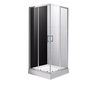 Moderna Cabina de Ducha Plateada Brillante <span class=keywords><strong>HECE</strong></span> con Cristal Templado de 8mm y 10mm para Baño - Product Image 3