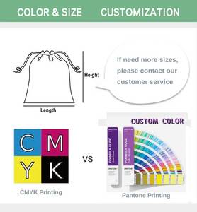 Bán buôn thời trang tùy chỉnh quảng cáo Hữu Cơ vải cotton dây rút 9x10 10x15 15x20 40x50 Ba lô vẽ chuỗi Túi - Product Image 6