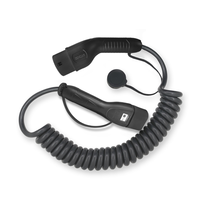 Câble de charge EV en spirale Zencar de type 2 à type 2, 32A 22KW, certifié CE, longueurs personnalisables