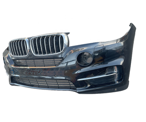 Il classico paraurti sportivo di lusso anteriore hit X5F15 circonda la griglia a rete media con presa d'aria cromata con finiture in argento per BMW - Product Image 2