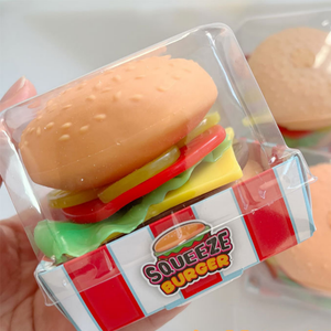 Popular TPR Hamburgers Simulation Food Squishy Stress <b>Balls</b> Slow Return <b>Squeeze</b> Stress Relieve Toys Kids - Product Image 1