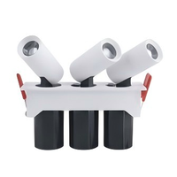 Spot LED COB double tête à montage en surface 360° °   Spot LED télescopique rotatif, plafonnier orientable