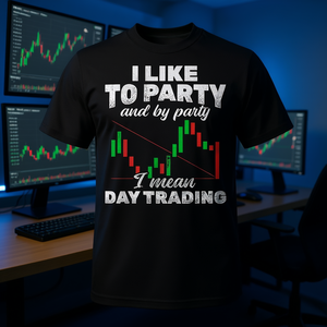 T-shirt I Like To Party Day Trading Stock Market Trader - Product Image 3