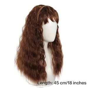 <span class=keywords><strong>Parrucca</strong></span> da <span class=keywords><strong>donna</strong></span> in pizzo naturale con Design a cerchio intrecciato di colore bianco a 120% densità - Product Image 2