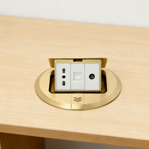 ซ็อกเก็ตไฟฟ้าตั้งโต๊ะสำหรับเฟอร์นิเจอร์สำนักงานและโต๊ะประชุมแบบ RJ45อเนกประสงค์ - Product Image 1