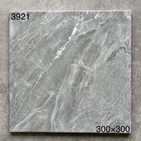 Carreaux de sol en briques anciennes 300x300mm gris mat antibactériens antidérapants en céramique pour villa, hall, salle de bain, cuisine, intérieur