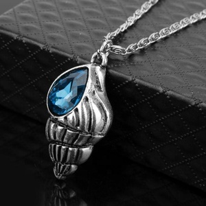 Hiphop Bijoux Pendentif En Pierre Collier Hommes Coquille D'escargot de Mer Collier - Product Image 4