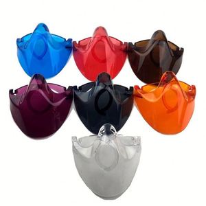 Vente en gros de lunettes de protection faciale demi-cerclées colorées pour hommes et femmes - Product Image 6
