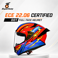 Casque de moto intégral certifié ECE 22.06, léger, en ABS, homologué DOT, casque de course professionnel pour adultes