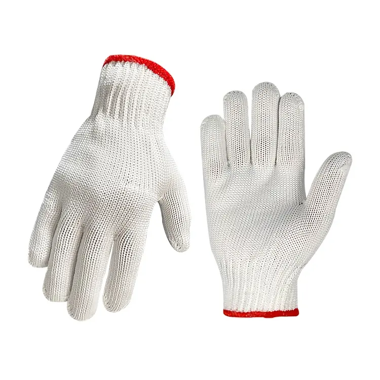 Guantes de seguridad de látex y algodón, guantes de trabajo para la construcción de nailon, novedad