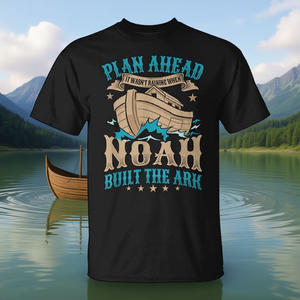 Planifica con antelación, camiseta Noah Built The Ark, unisex, talla para adultos S M L XL XXL - Product Image 3