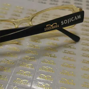 2021 Newly Designed High-Quality Sunglasses Transparent Logo Printing Sticker Label