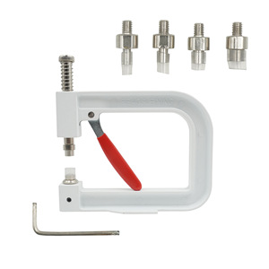 Hand Press Beading Machine 4 Heads Stainless Steel Manual Pearl Setting <b>Tool</b> For DIY Jewelry Making - Product Image 1