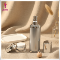Ensemble d'emballages cosmétiques de haute qualité, forme ovale, 60 ml et 120 ml, bouteilles de lotion et pots de crème personnalisés en couleur