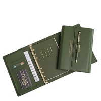 Carnet de notes A5, classeur rechargeable, planificateur, couverture a6, budget, cuir PU, organisateur d'argent liquide, 6 trous, journal, carnet de notes, classeur à 6 anneaux