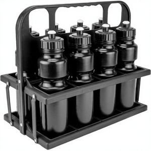 Porte-bouteilles pliable en PE pour 8 bouteilles, accessoires d'<span class=keywords><strong>entraînement</strong></span> de football, de soccer et de basketball, écologiques, de luxe, personnalisés, parmi les plus vendus - Product Image 4