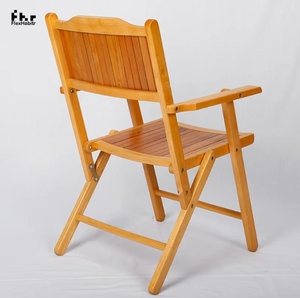 Solid Wood Dining <b>Chairs</b> Conveniently Foldable for Indoor/Outdoor Use & Waterproof <b>Comfortable</b> for Bedroom Warehouse & Hotel Use - Product Image 5