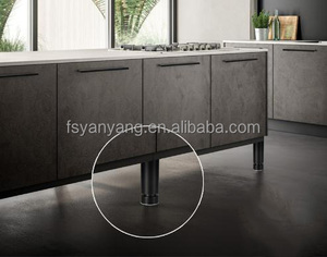 Pieds de canapé réglables YANYANG en gros, 100 mm, carrés, avec patins en PP, pieds de meuble en plastique - Product Image 6