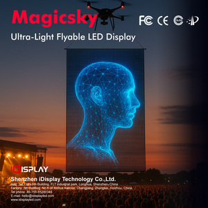 P15 P20 Lightweight Advertising Drone With LED Screen For Flying Digital Projection High-Impact Event Marketing Banner Solution
