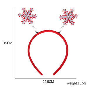 Serre-tête de Noël en plastique fait main pour enfants, motif Père Noël, idéal pour les fêtes transfrontalières <span class=keywords><strong>et</strong></span> les décorations d'arbre de Noël - Product Image 5