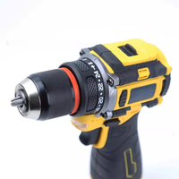 Perceuse sans fil rechargeable 16,8 V Li-Ion à moteur sans balais, vitesse variable, avec deux batteries et kit de perçage