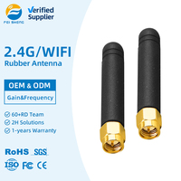 Antenne en caoutchouc 2,4 GHz 3dBi avec connecteur droit SMA, omnidirectionnelle, 50 ohms, gain élevé pour routeur WiFi, personnalisable