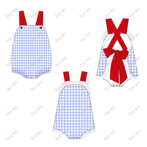 <span class=keywords><strong>Abbigliamento</strong></span> per Neonati per il Giorno dell'Indipendenza, Tutina in Cotone Tessuto per Bambini e Bambine, Tuta Estiva Semplice, <span class=keywords><strong>Abbigliamento</strong></span> per Neonate - Product Image 5